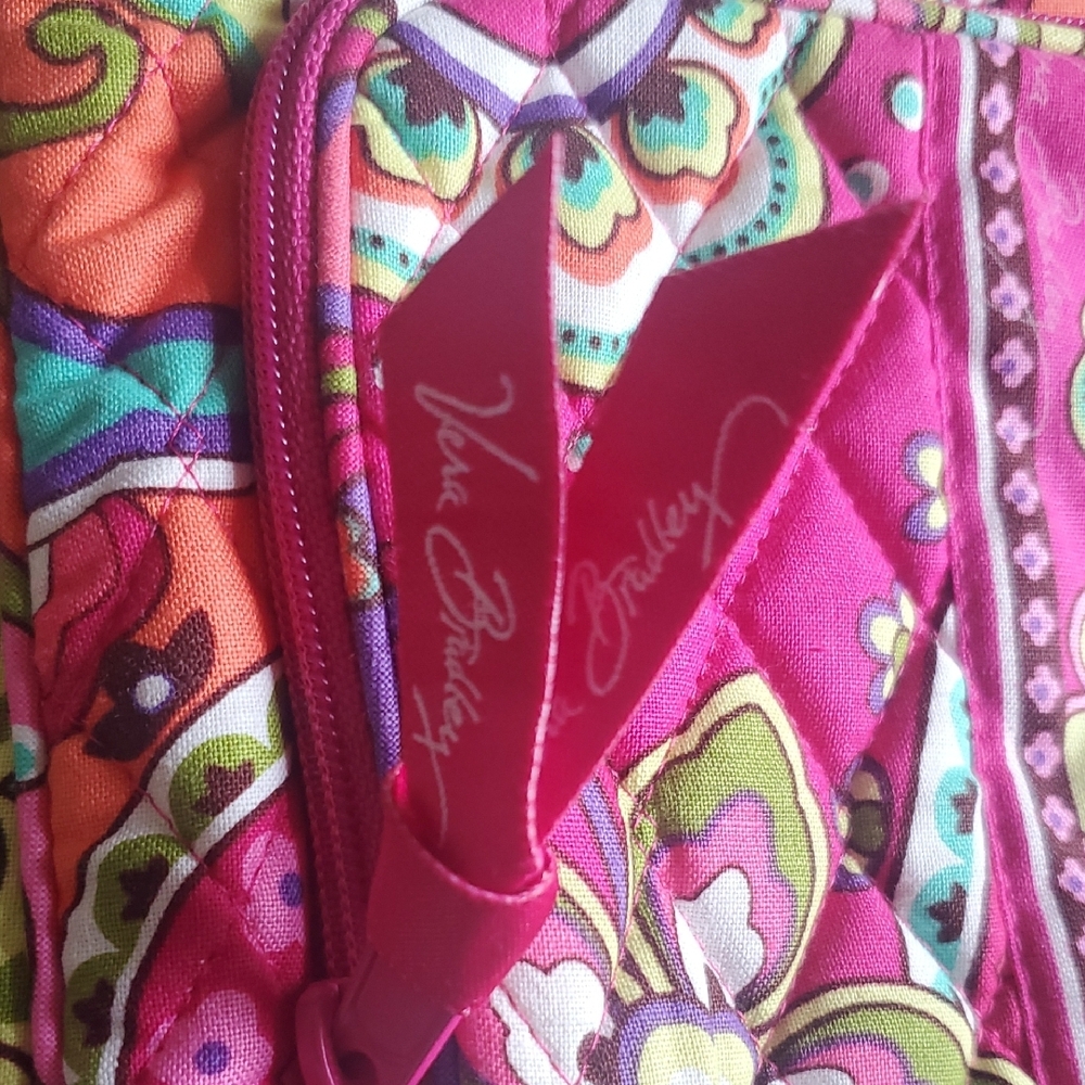 Vibrant Pink Patterned Crossbody Bag - Picture 3 of 9